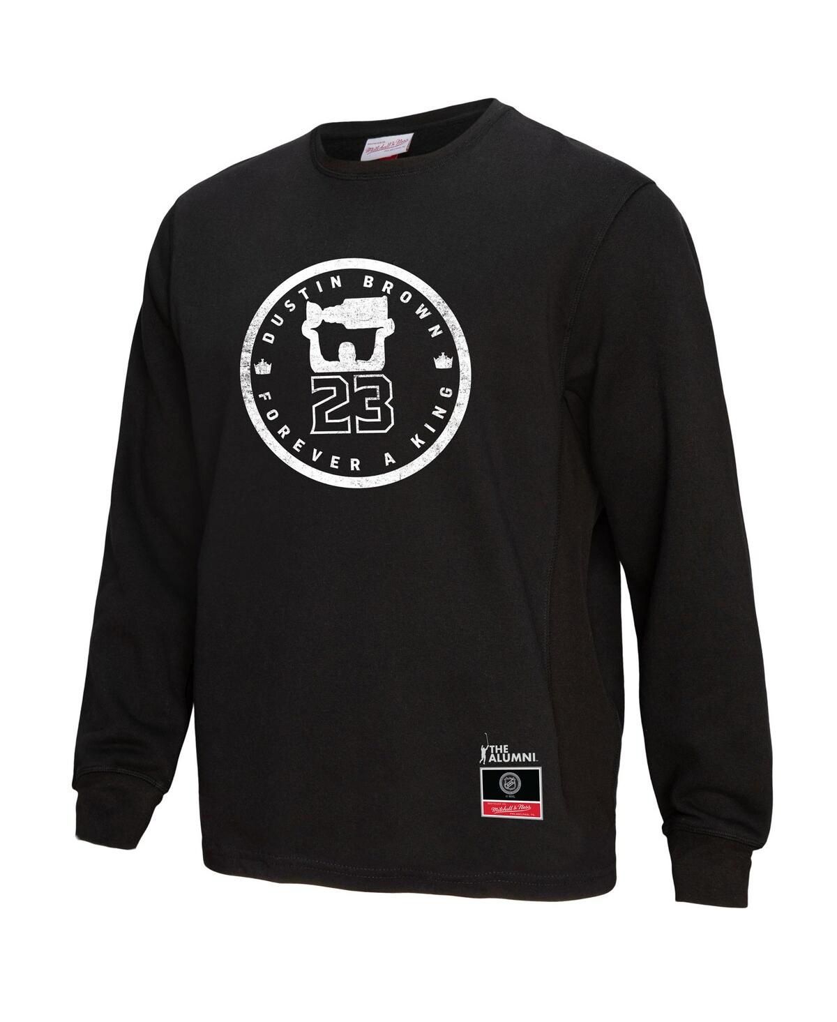 Mitchell & Ness Men's  Dustin Brown Black Los Angeles Kings Forever A King Long Sleeve T-shirt In Black