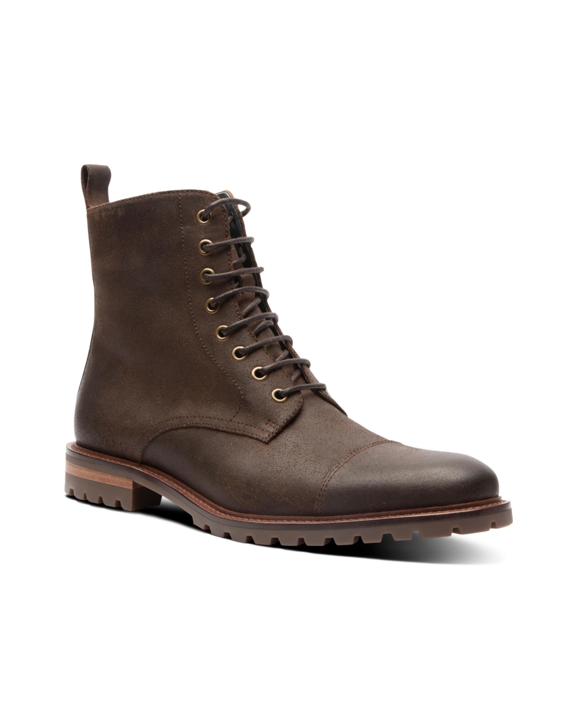 BLAKE MCKAY MEN'S BRYAN BOOT CASUAL TALL CAP TOE LACE-UP BOOTS