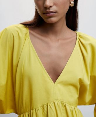 Women's Puffed Sleeves Dress