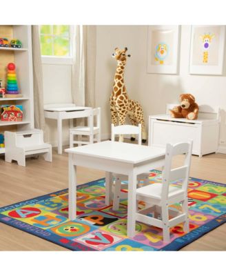 Melissa &amp; Doug Wooden Child&#39;s Lift-Top Desk &amp; Chair - White