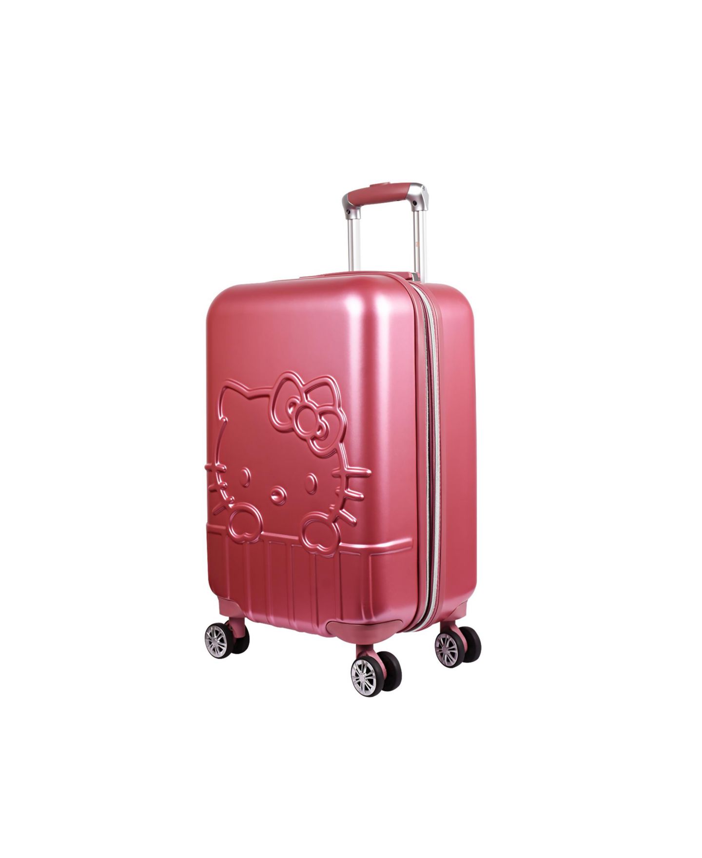 Чемодан FUL Hello Kitty 21" Hard-Sided Spinner Rolling Carry-On Luggage, цвет: Розовый — фото 1