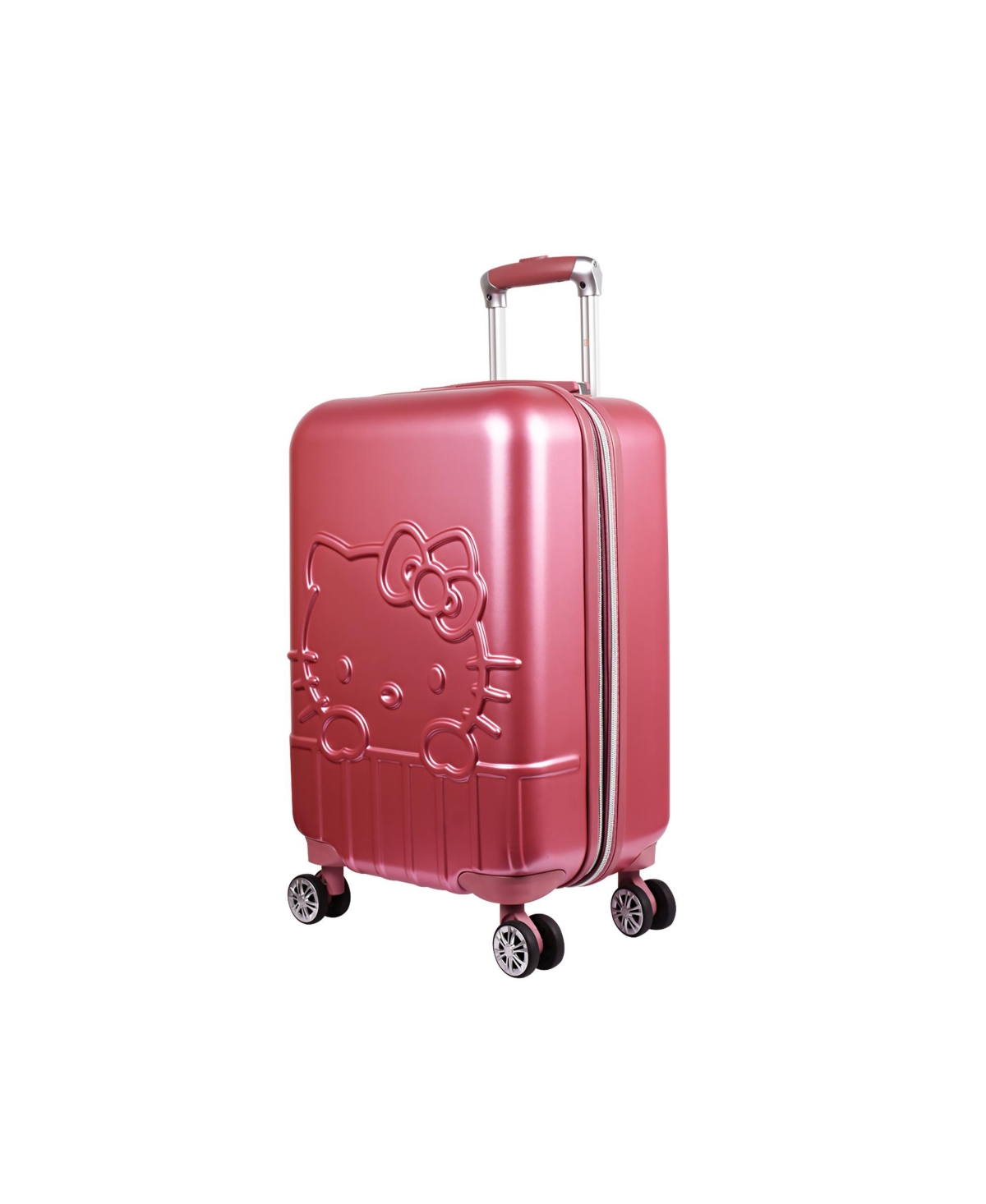 Ful Hello Kitty  21" Hard-sided Spinner Rolling Carry-on Luggage In Pink