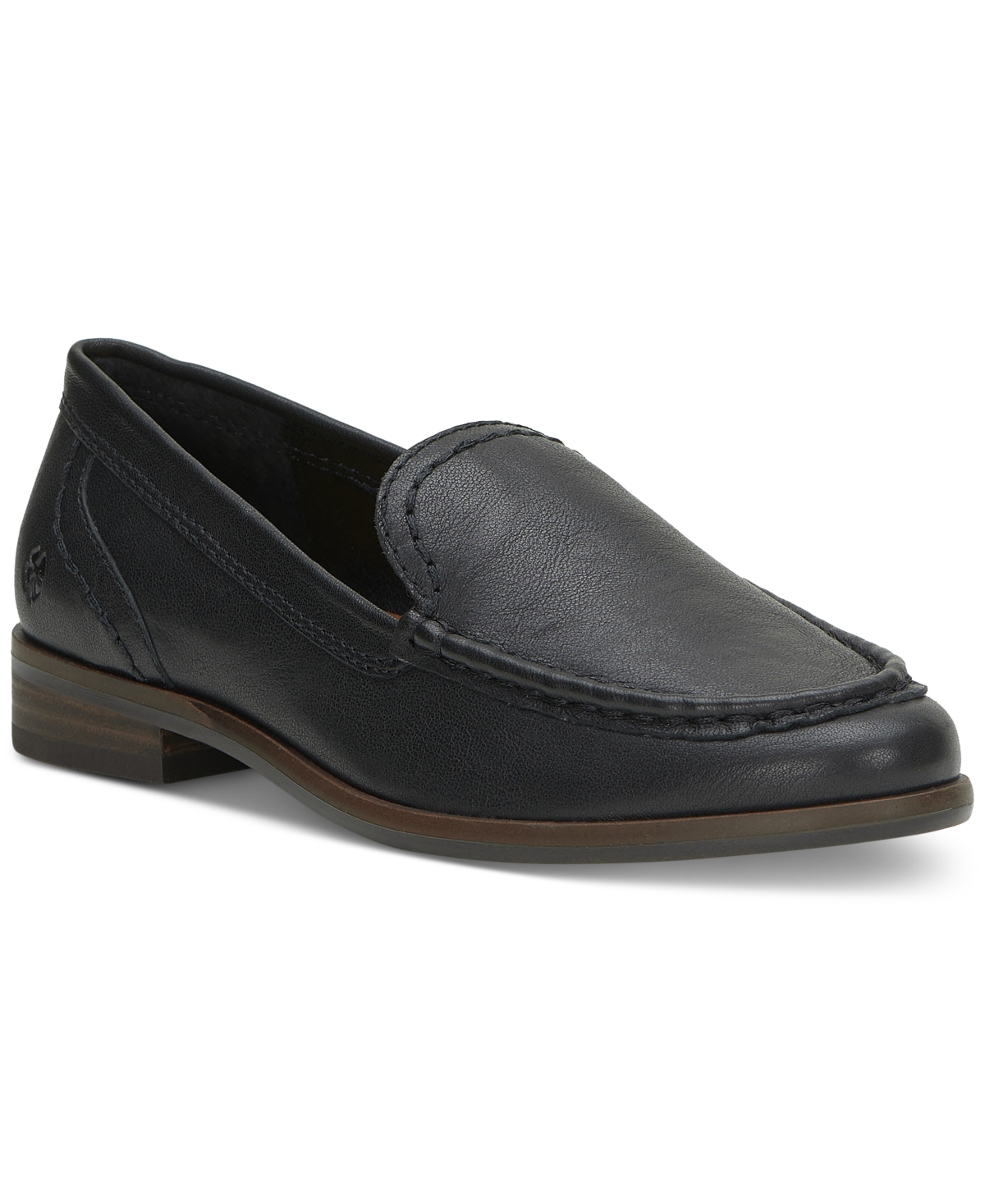 Shop Lucky Brand Women's Palani Slip-on Flat Loafers In Black Leather