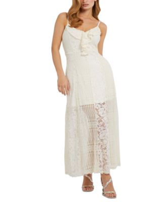 GUESS - Women's Kellie V-Neck Sleeveless Maxi Dress