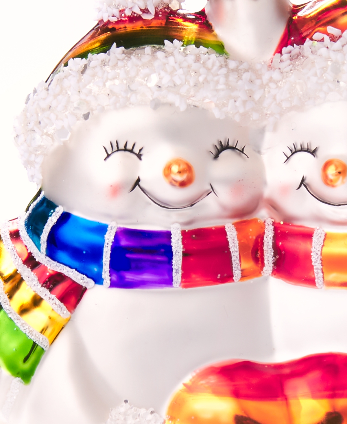 Holiday Lane Love Is Love Rainbow Snowman Couple Ornament, Exclusively At Macy's In No Color