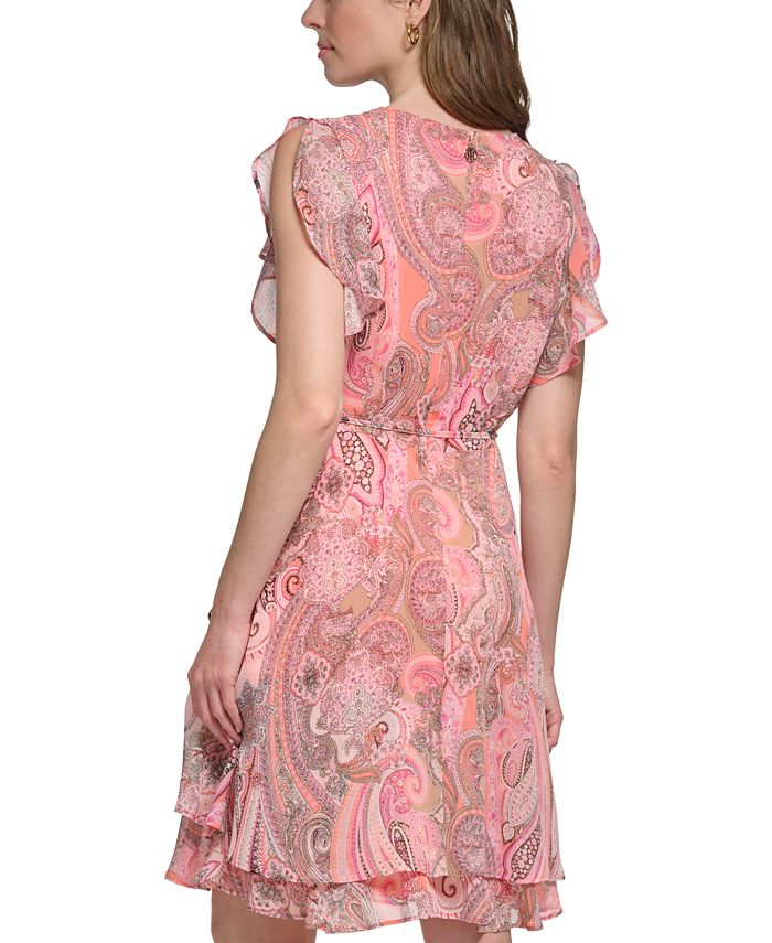 Tommy hilfiger lace cheap fit and flare dress