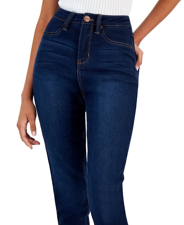 Dollhouse Juniors' Curvy Skinny Whiskered Jeans Macy's