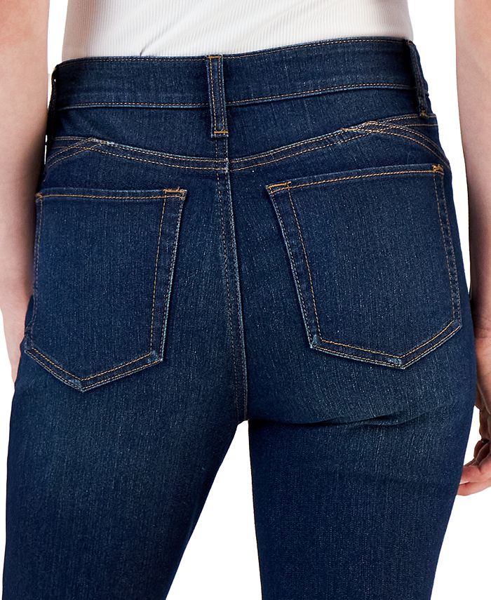 Tinseltown Women's Cut-Hem Mid-Rise Skinny Denim Jeans - Macy's