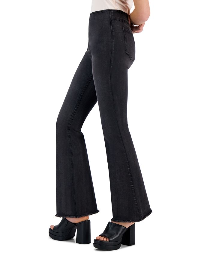 Tinseltown Juniors' High-Rise Pull-On Flare Pants, Created for Macy's ...