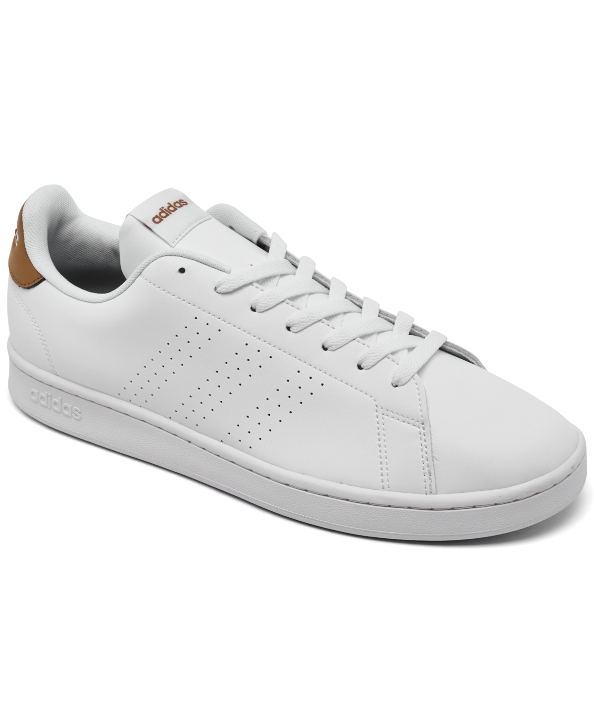 Adidas Originals Men's Essentials Advantage Casual Sneakers From Finish Line In White