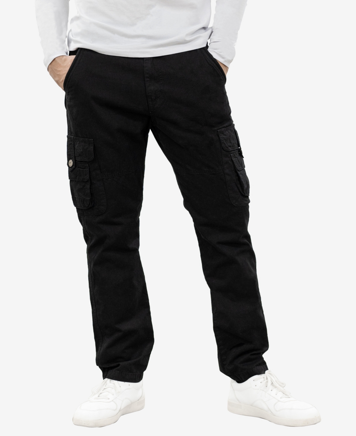 X-ray Men's Utility Cargo Pants In Black