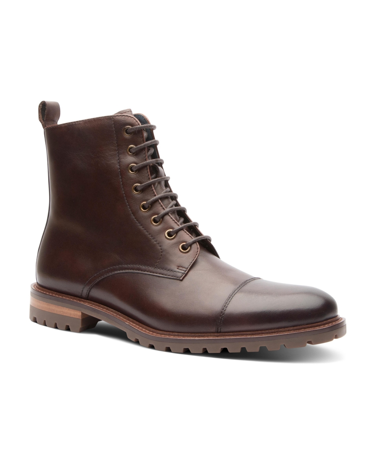 Men's Bryan Boot Casual Tall Cap Toe Lace-Up Boots - Chestnut