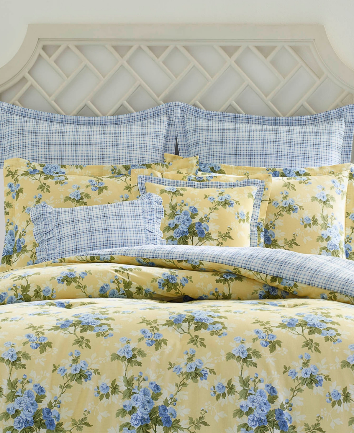 Laura Ashley Cassidy Cotton Reversible Piece Duvet Cover Set