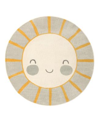 Bayshore Home Campy Kids Smiling Sunshine 7'10