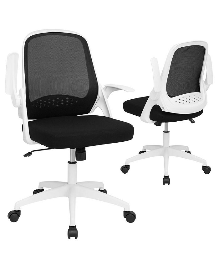 Costway Black Ergonomic Mesh Office Chair Adjustable High Back