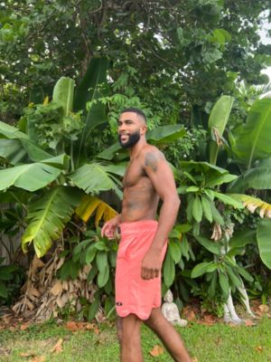 Men's 9" Stretch Mesh Lined Swim Trunks, up to Size 2XL