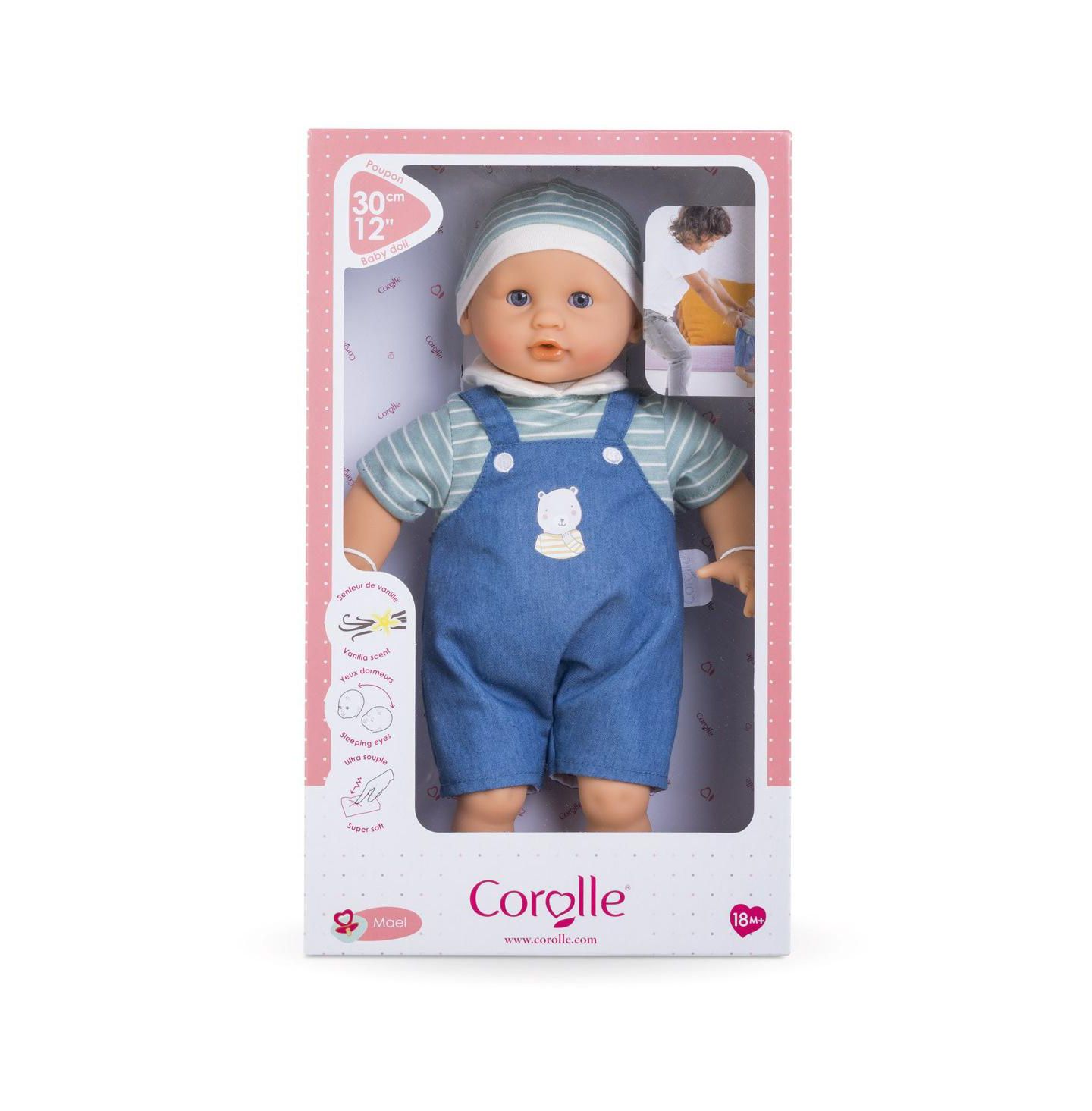 Детская кукла Corolle Calin Maël 12" Soft-Body Baby Doll with Sleepy Eyes and Vanilla Scent, Ages 18 Months+ — фото 3