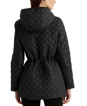 Lauren Ralph Lauren Women's Petite Hooded Quilted Coat, Created by Macy's -  Macy's