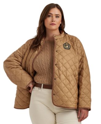 Lauren Ralph Lauren Women s Plus Size Quilted Crest Coat Macy s