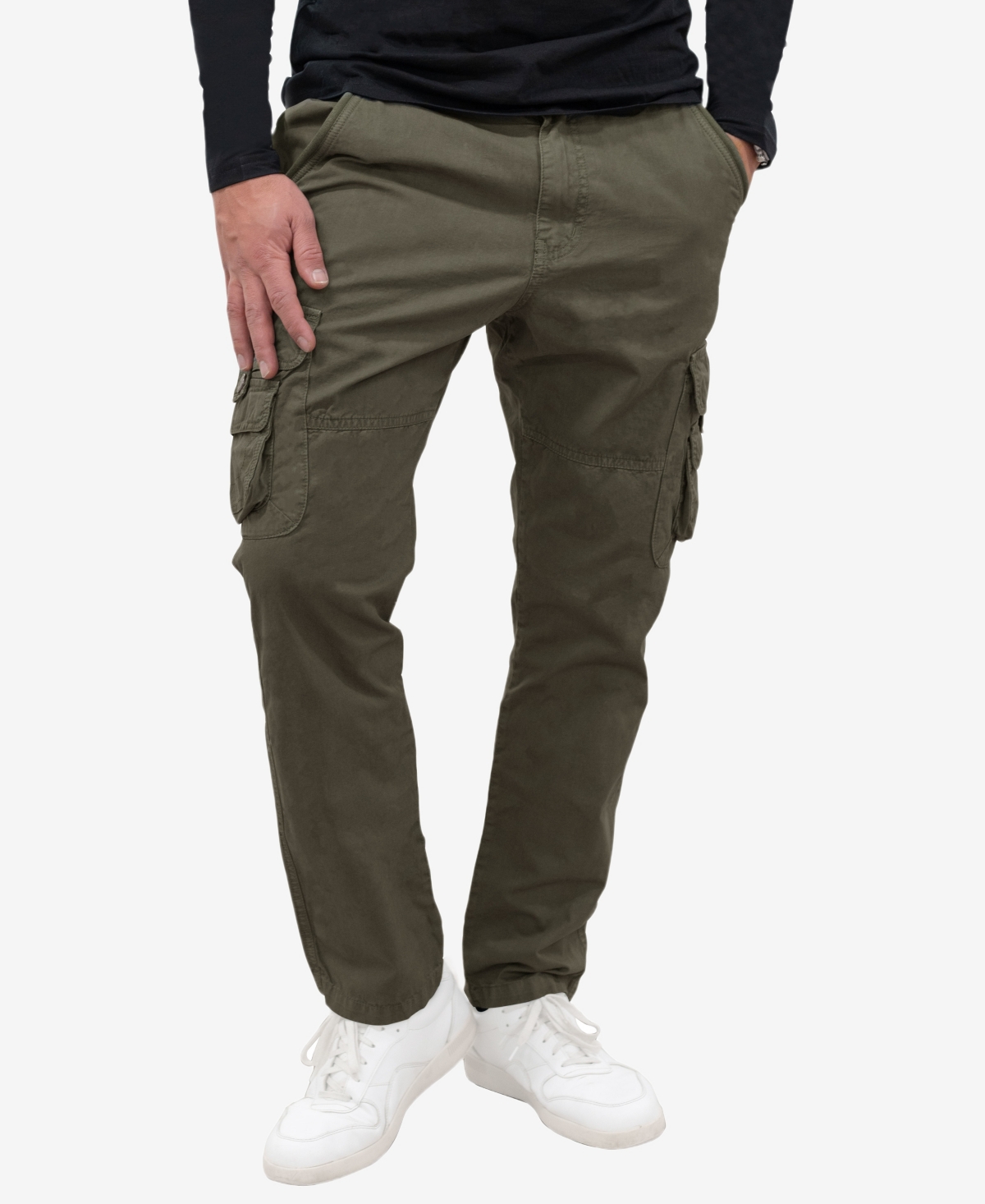 X-ray Men's Utility Cargo Pants In Olive