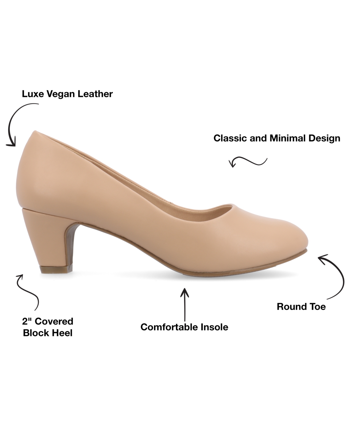 Journee Collection Journee Luu Pump In Nude