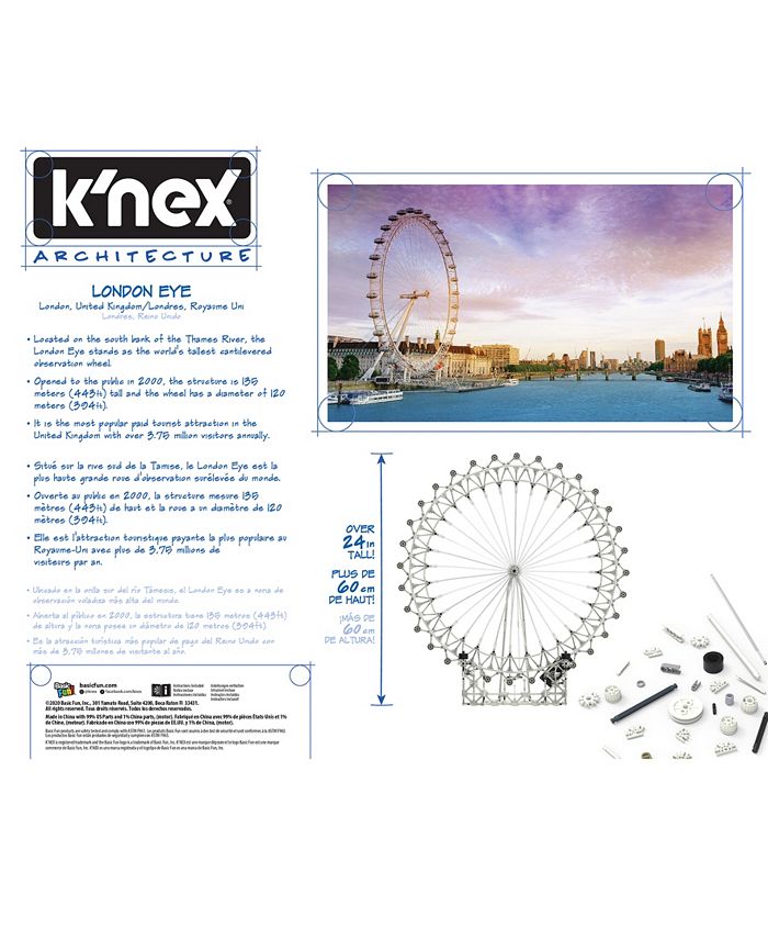KNEX Architecture London Eye Building Set Macy