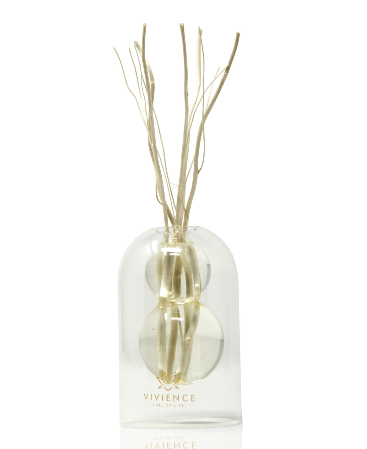 Reed Diffuser with Circular Inlay - Clear