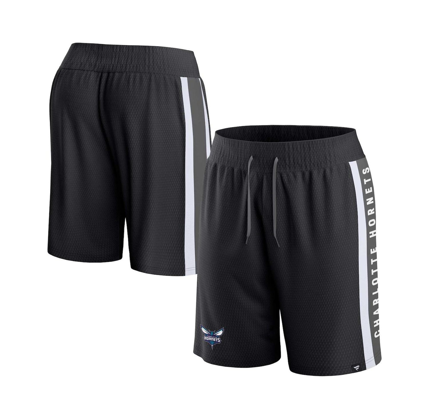 Men's Black Charlotte Hornets Referee Iconic Mesh Shorts
