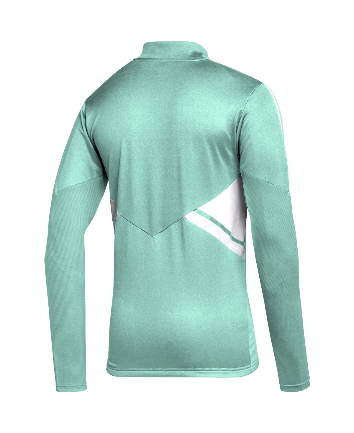 Men's adidasLa Galaxy Quarter-Zip Aeroready Training Top - Mint