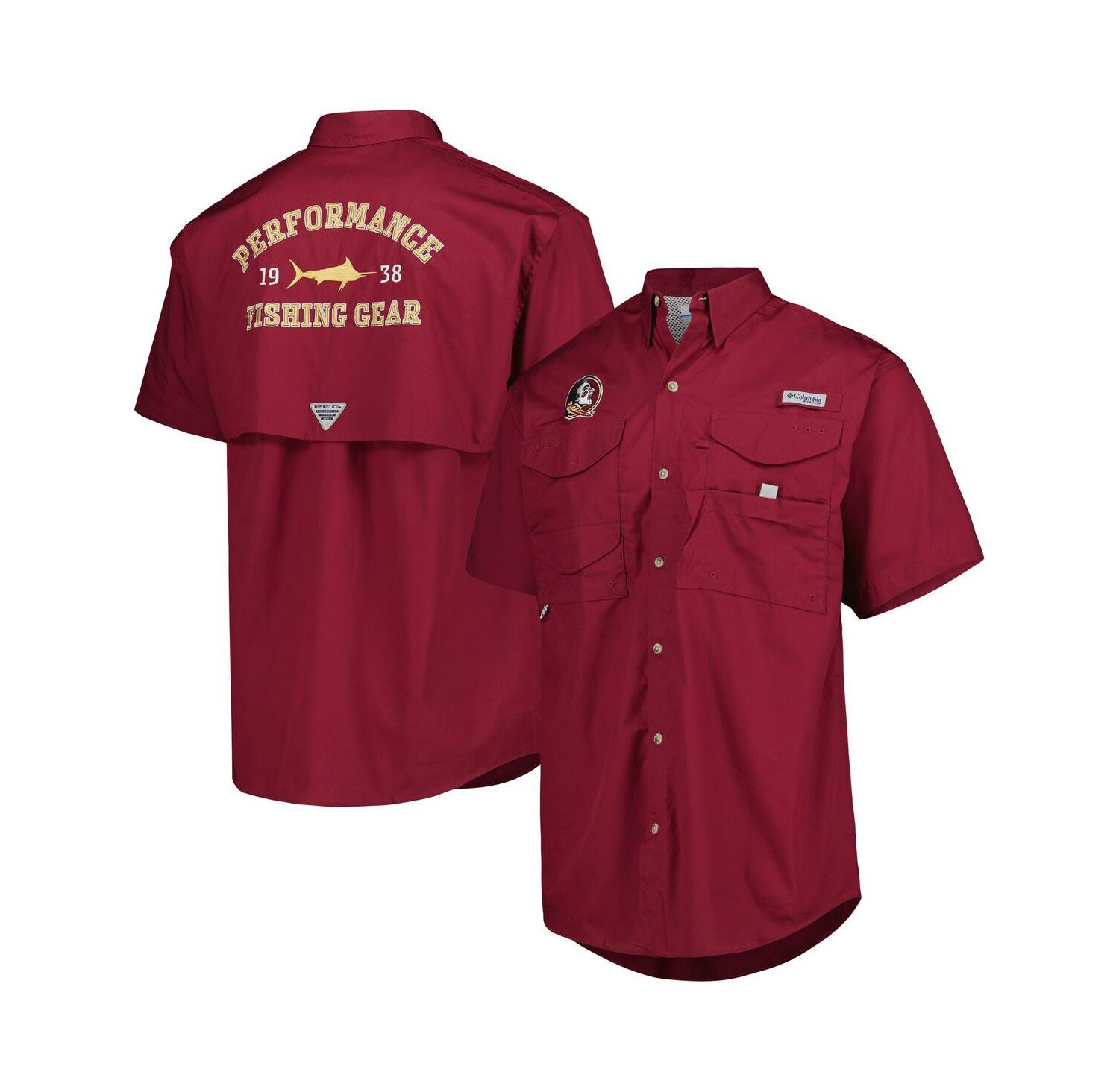 Men's Garnet Florida State Seminoles Bonehead Button-Up Shirt