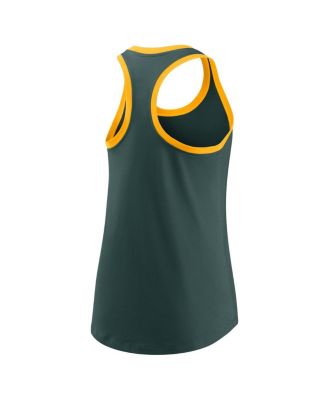 Women's Green Oakland Athletics Tech Tank Top