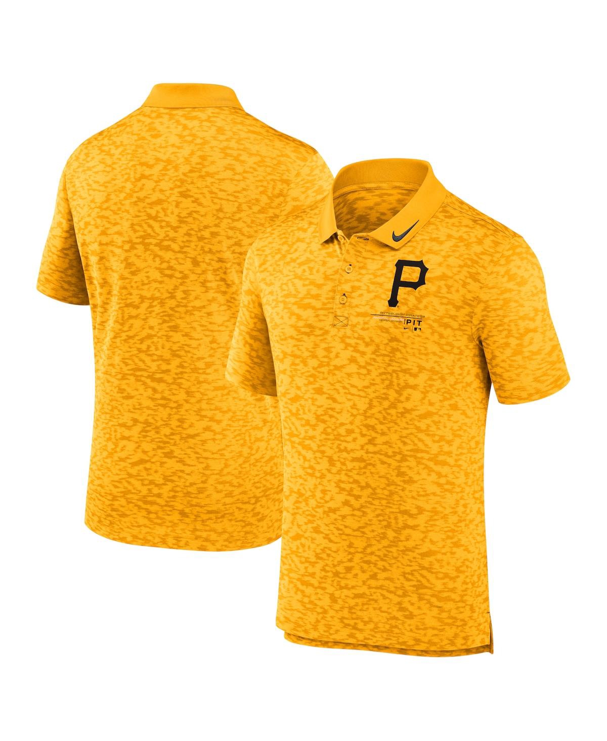 Shop Nike Men's  Gold Pittsburgh Pirates Next Level Polo Shirt