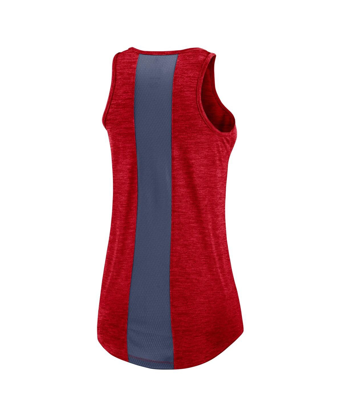 Shop Nike Women's  Red Washington Nationals Right Mix High Neck Tank Top