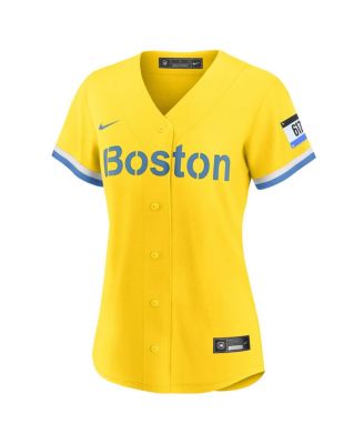 Women's David Ortiz Gold Boston Red Sox City Connect Replica Player Jersey