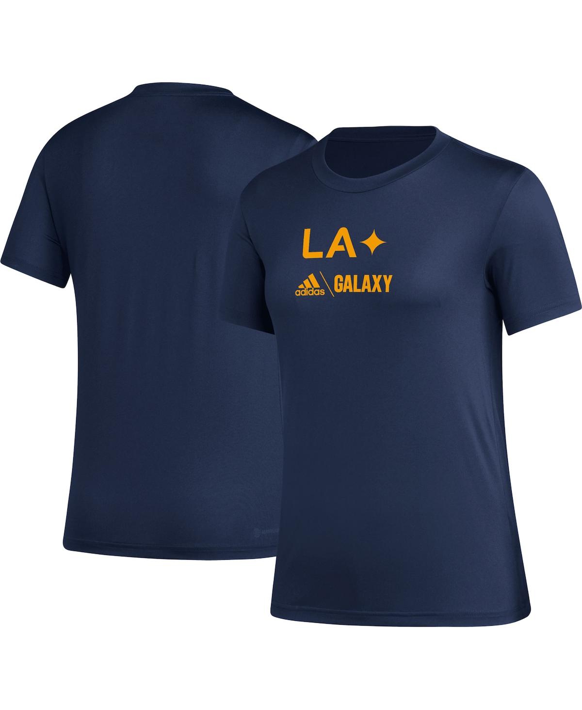 Women's adidas Navy La Galaxy Aeroready Club Icon T-shirt - Navy