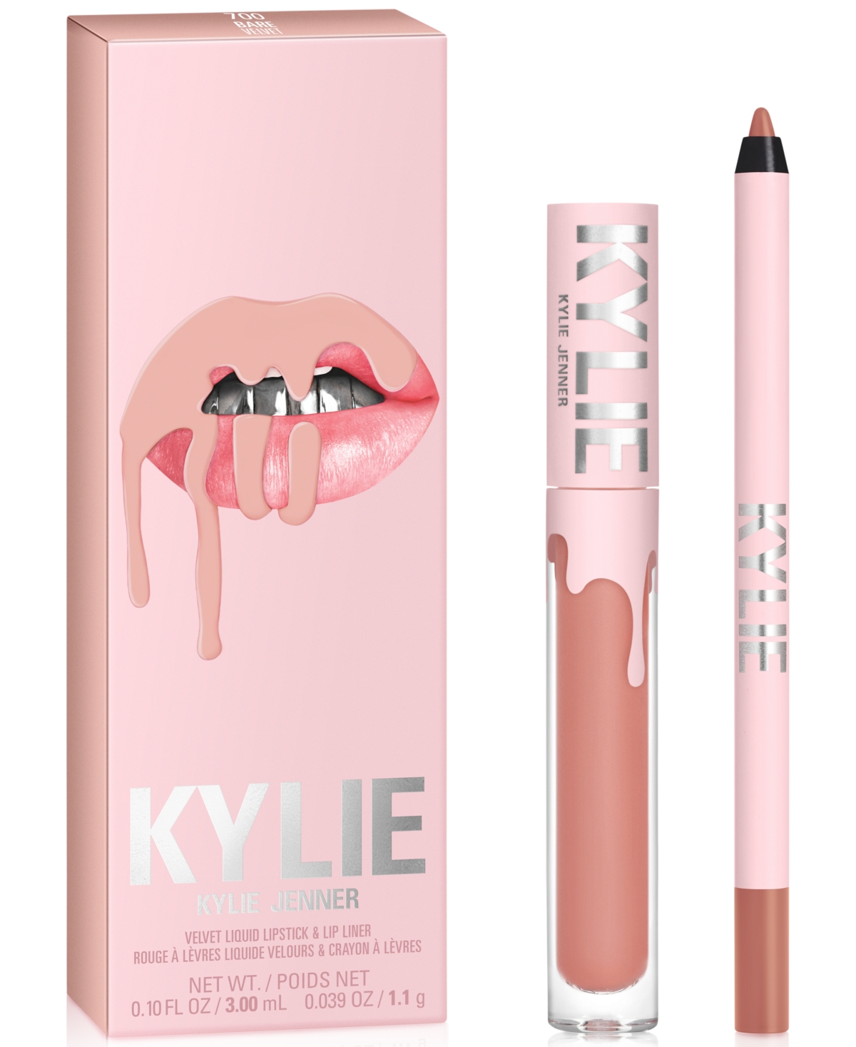 Kylie Cosmetics 2-pc. Velvet Lip Set In Bare