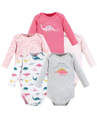 Cotton Long-Sleeve Bodysuits 5-Pack