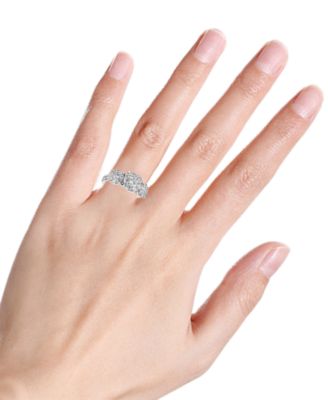 Diamond Triple Halo Cluster Engagement Ring (2 ct. t.w.) in 14k White Gold