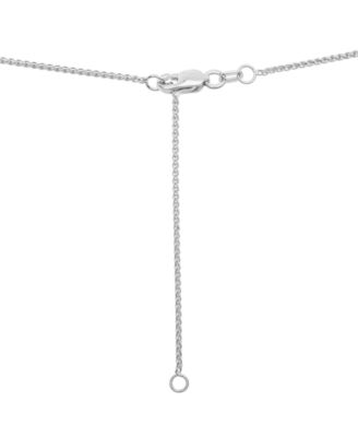 Diamond Pav&eacute; Teardrop 18" Pendant Necklace (1 ct. t.w.) in 14k White Gold 