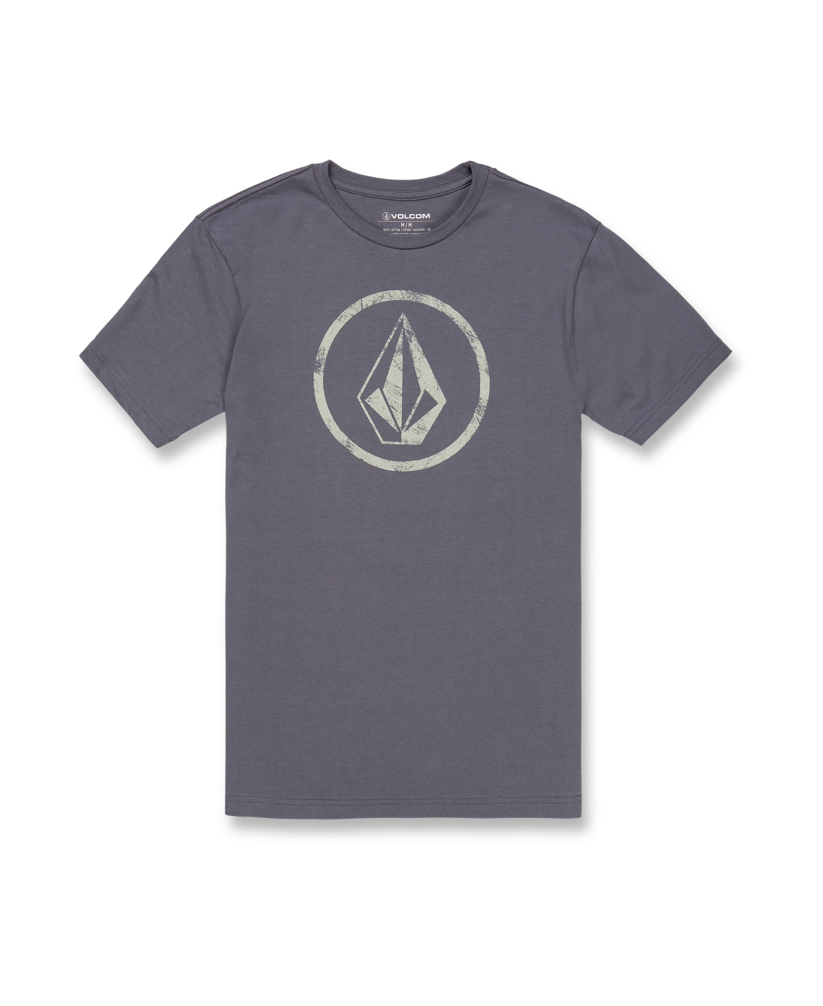 Volcom Circle Stone Short Sleeves T-shirt In Dark Slate