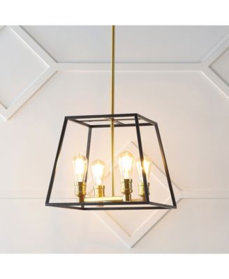 Lloyd 15" 4-Light Farmhouse Industrial Iron LED Pendant