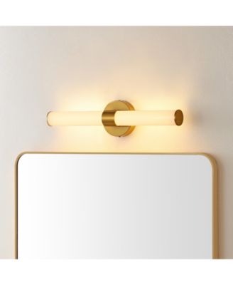 Brooks 20.13" 1-Light Industrial Mid-Century Iron Integrated LED Vanity Light