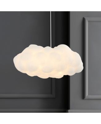 Zephyr 23" 2-Light Modern Contemporary Silk LED Cloud Pendant