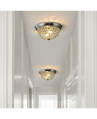 Malia 12" 1-Light Traditional Transitional Iron LED Flush Mount