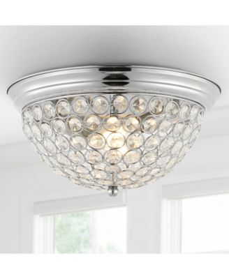 Malia 12" 1-Light Traditional Transitional Iron LED Flush Mount
