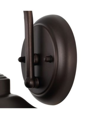 Rodanthe 8.25" 1-Light Farmhouse Industrial Iron, Glass Outdoor LED Sconce