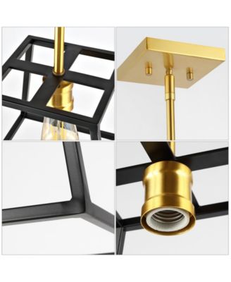 Girard 9.25" 1-Light Farmhouse Industrial Iron LED Pendant