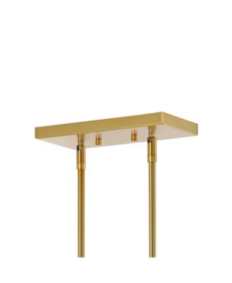 Liane 35" 8-Light Farmhouse Industrial Iron Linear LED Pendant