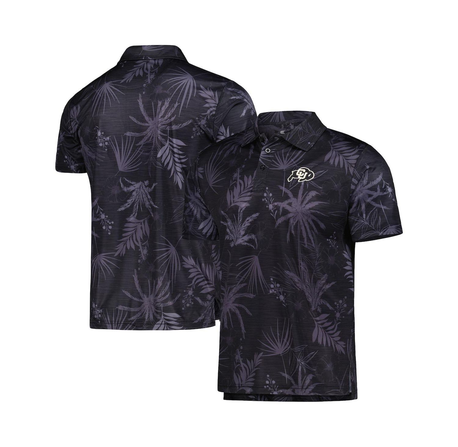 Men's Black Colorado Buffaloes Palms Team Polo Shirt