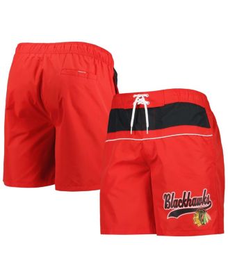 Men's Red Chicago Blackhawks Freestyle Volley Swim Shorts